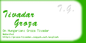 tivadar groza business card